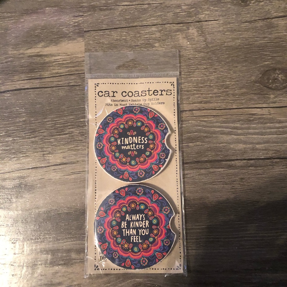 Car Coasters still in packaging